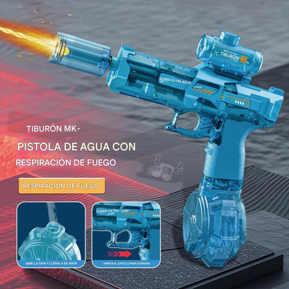 Pistola lanza agua con tracer RGB